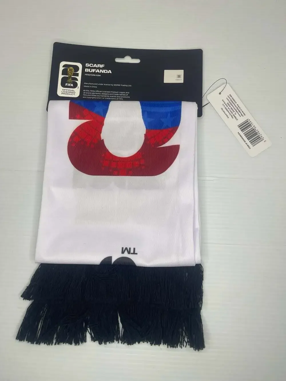 FIFA World Cup 2026 Canada Mexico USA Commemorative Fringed Fan Scarf